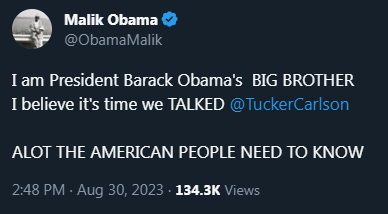 Malik Obama Tucker Carlson