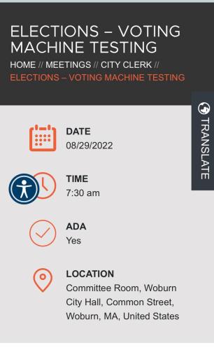 Woburn, Massachusetts - Aug 29, 2023 - Elections - Voting Machine Testing