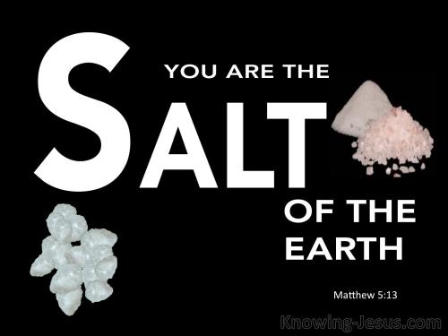 Matthew 5-13 You Are The Salt Of The Earth white