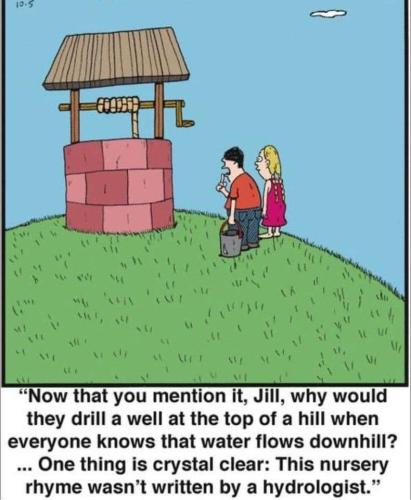 up the hill