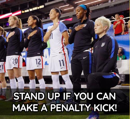 Stand up if you can make a penalty kick