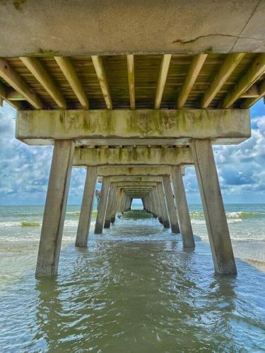 Water under the pier