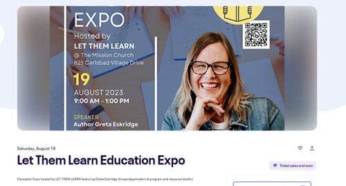 Carlsbad, California - Aug 19, 2023 - Let Them Learn Expo