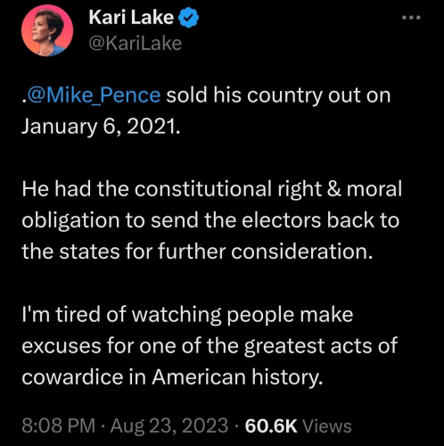 Kari Lake on Pence