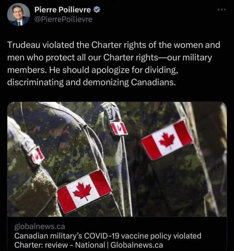 violated the Charter of RIghts