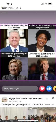 dissing the election results