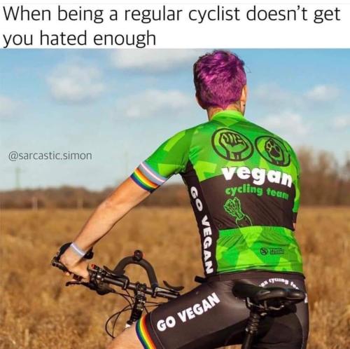 vegan cyclist