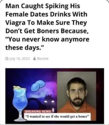 man caught spiking drinks
