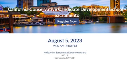 Sacramento, California - Aug 5, 2023 - California Conservative Candidate Development School