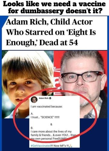 Died suddenly Adam Rich