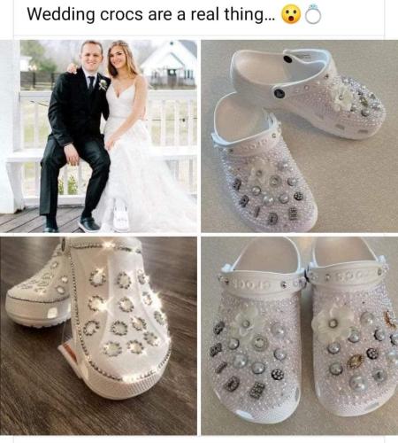 wedding crocs