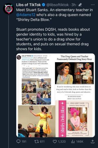 Douglas County, Colorado - Contact Local Officials to Regarding Drag Show for Children on Aug 26. 2023