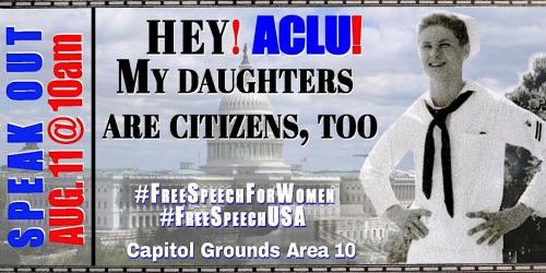 Washington, DC - August 11, 2023 - Protest the ACLU