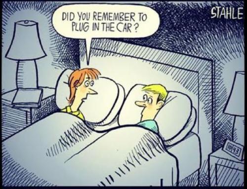 plug in the car