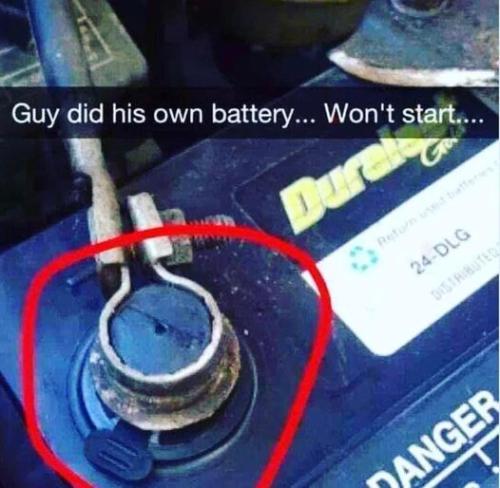 did his own battery