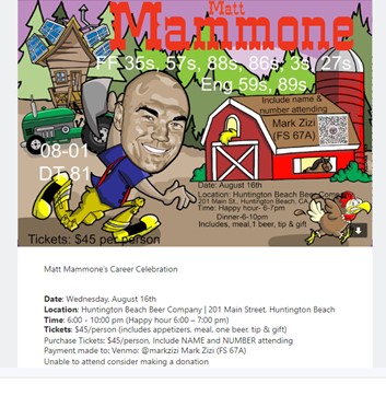 Huntington Beach, California - Aug 1, 2023 - Firefighters for Freedom Event for Matt Mammome - Fired for Not Complying with Covid Mandate