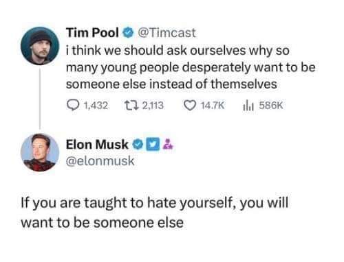 taught to hate yourself