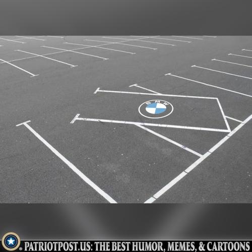BMW parking spot