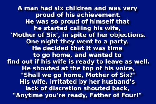 Joke - Mother of six