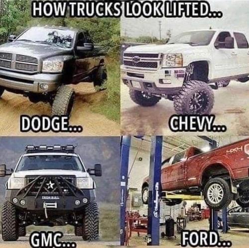 how trucks look lifted