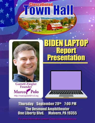 Malvern, Pennsylvania - Sep 28, 2023 - ChescoUnited Town Hall