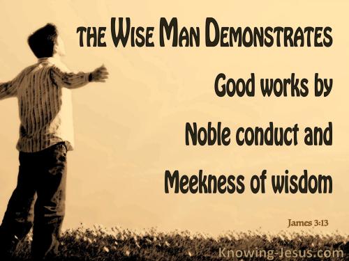 James 3-13 Who Is Wise And Understanding brown