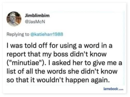 I was told off
