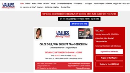 San Jose, California - Sep 9, 2023 - Values Advocacy Council - Chloe Cole Why She Left Transgenderism