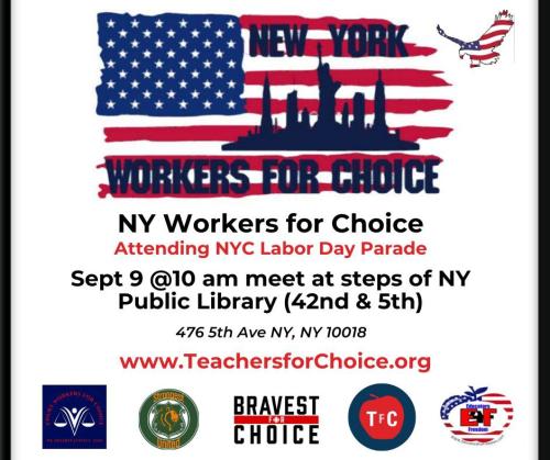 New York, New York - Sep 9, 2023 - Workers for Choice Event