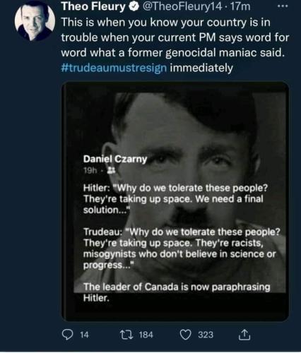quoting him