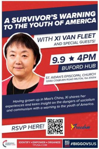 Milton, Georgia - Sep 9, 2023 - A Survivor's Warning to the Youth of America