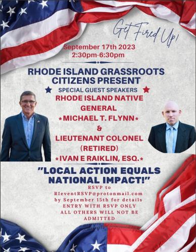 Rhode Island - Sep 17, 2023 - Rhode Island Grassroots Citizens Event