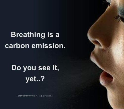breathing is carbon
