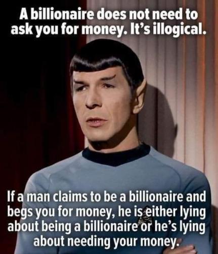 ask you for money
