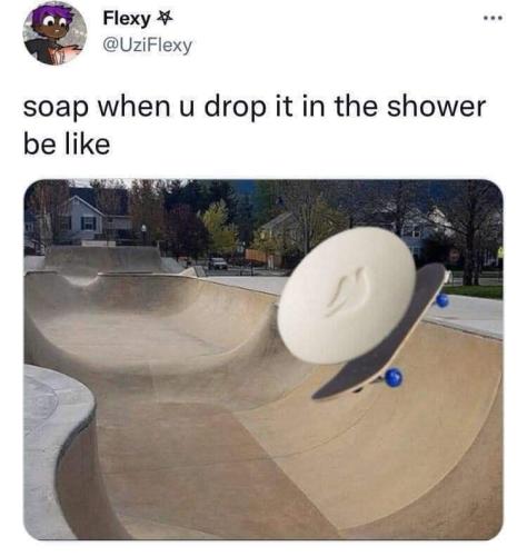 drop it in the shower