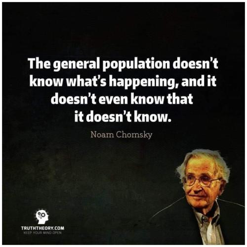 the general population Chomsky