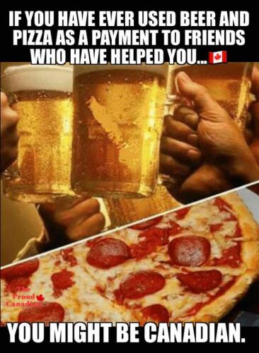 pizza and beer