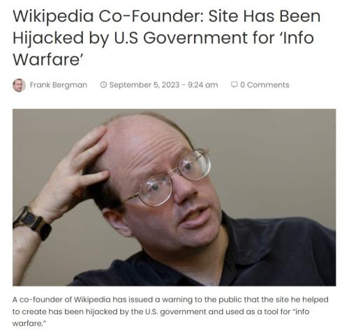 Wikipedia has been hijacked by US Government