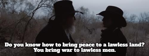 How to bring peace to a lawless land