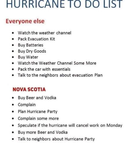 hurricane to do list