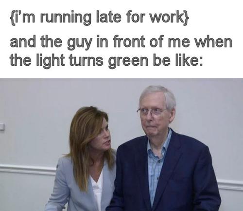 im running late for work