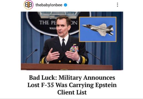 missing fighter jet carrying epstein client list