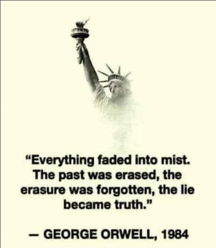 George Orell, 1984, Past Erased, Lie Became Truth