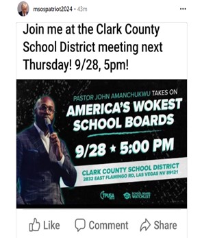 Las Vegas Nevada - Sep 28, 2023 - Join Pastor John Amanchukwu as he takes on America's Wokest School Boards