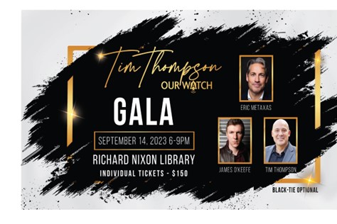 Yorba Linda, California - Sep 14, 2023 - Tim Thompson - Our Watch- Gala Featuring James O'Keefe