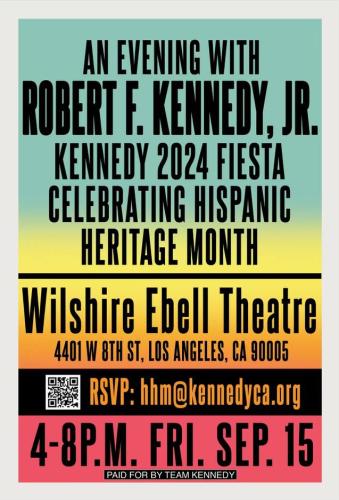 Los Angeles, CAlifornia - Sep 15, 2023 - An Evening with Robert F. Kennedy Jr.