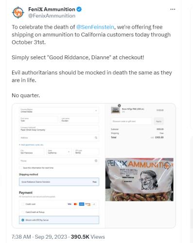 Fenix Ammunition tweet