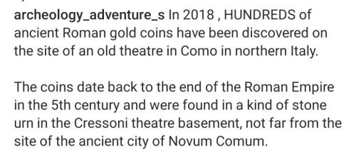 Roman coin cache found. 🪙🪙🪙