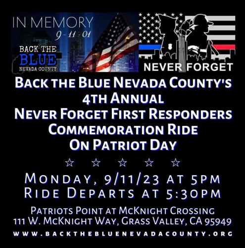 Grass Valley, California - Sep 11, 2023 - Commemoration Ride