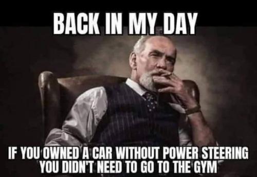 back in my day